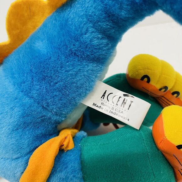 VTG 1996 Rad Dino Montysaurus 11" Plush Montgomery Ward Kid Care by Accent Int - Picture 5 of 6
